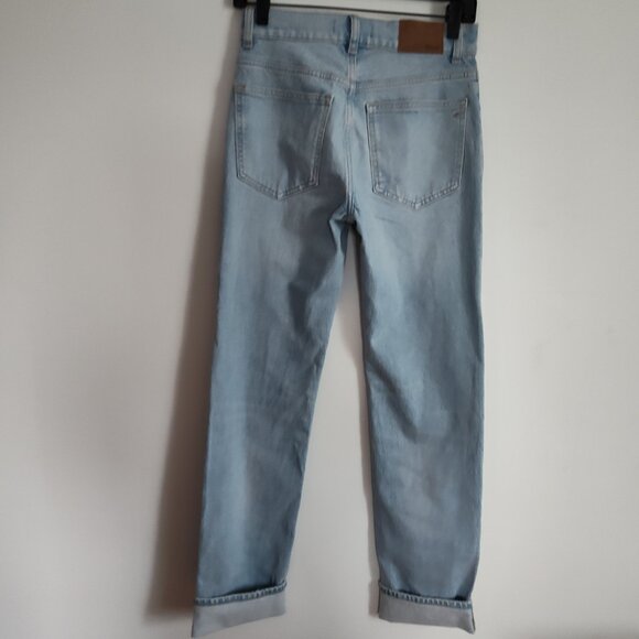 Ladies SZ 24 Madewell The Dean Easy Straight -Leg Jean - Picture 4 of 6